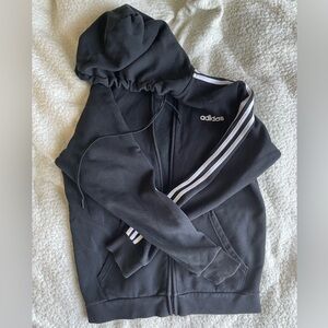 ⚠️SOLD⚠️ Black Adidas Zip-up